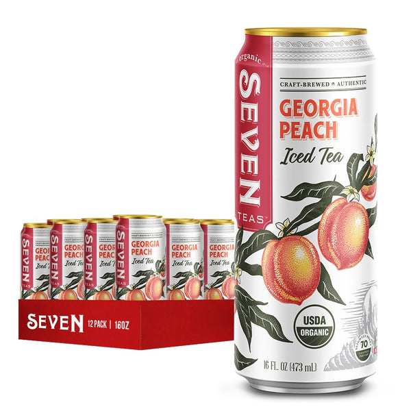 Georgia Peach Iced Tea Classic Can – Seven Teas